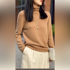 Talbots New super warm winter turtleneck cashmere knitted sweater Size :M